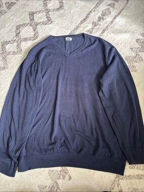 Old Navy Men's Navy V-Neck Pullover Sweater